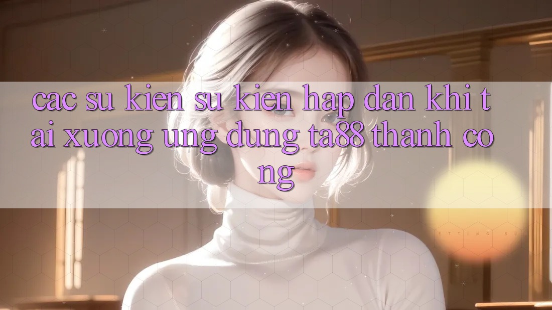 Các Sự Kiện Sự kiện Hấp Dẫn Khi Tải xuống Ứng dụng TA88 Thành Công Các Sự Kiện Sự kiện Hấp Dẫn Khi Tải xuống Ứng dụng TA88 Thành Công