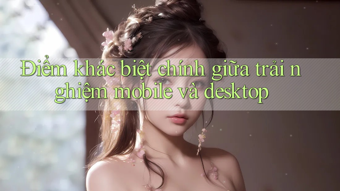 Điểm khác biệt chính giữa trải nghiệm mobile và desktop Điểm khác biệt chính giữa trải nghiệm mobile và desktop