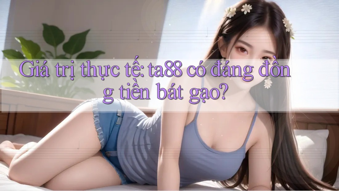 Giá trị thực tế: ta88 có đáng đồng tiền bát gạo? Giá trị thực tế: ta88 có đáng đồng tiền bát gạo?