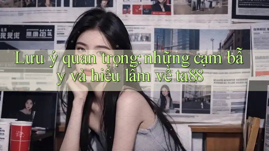 Lưu ý quan trọng: những cạm bẫy và hiểu lầm về ta88 Lưu ý quan trọng: những cạm bẫy và hiểu lầm về ta88