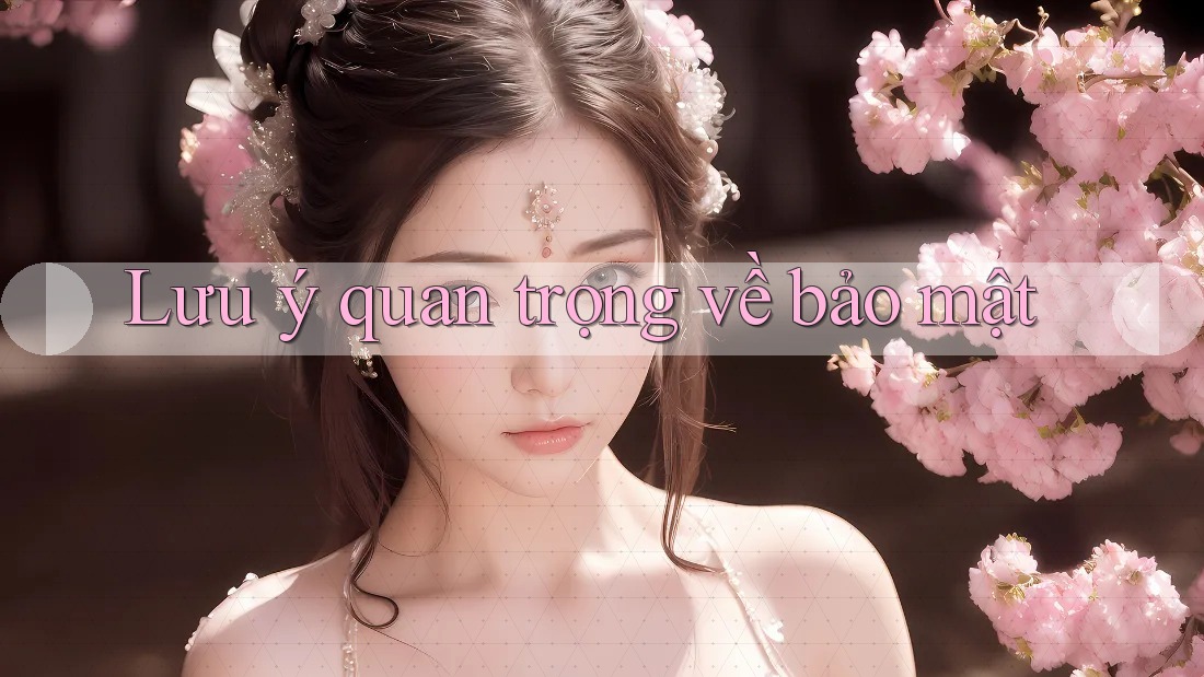 Lưu ý quan trọng về bảo mật Lưu ý quan trọng về bảo mật