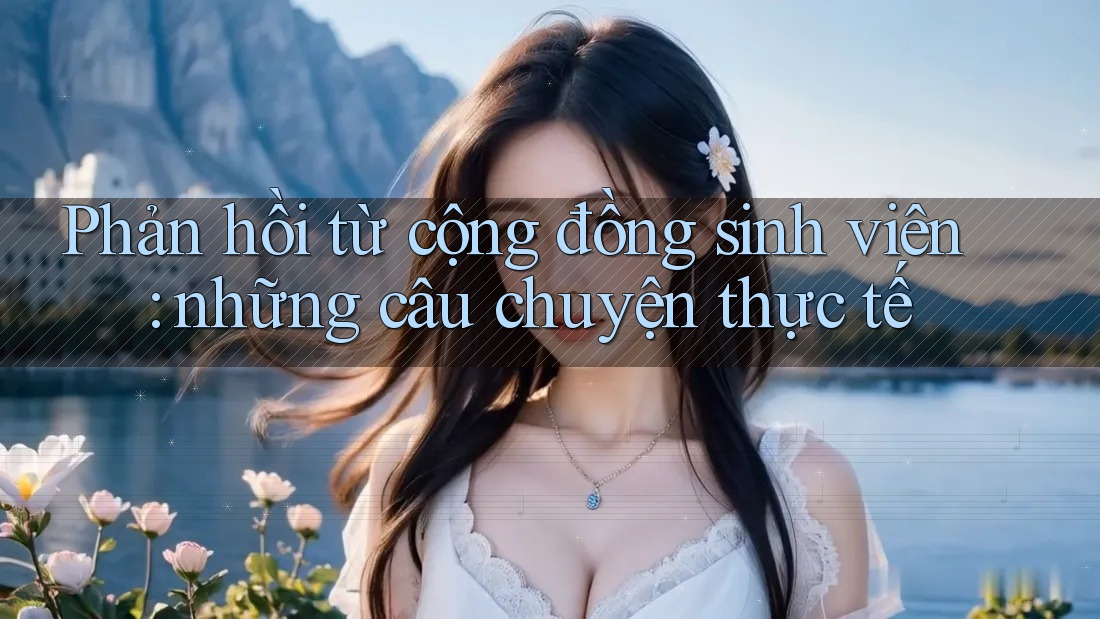 Phản hồi từ cộng đồng sinh viên: những câu chuyện thực tế Phản hồi từ cộng đồng sinh viên: những câu chuyện thực tế