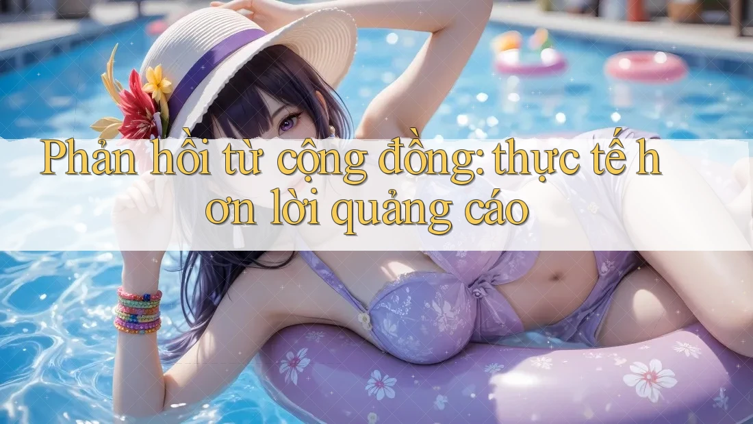 Phản hồi từ cộng đồng: thực tế hơn lời quảng cáo Phản hồi từ cộng đồng: thực tế hơn lời quảng cáo