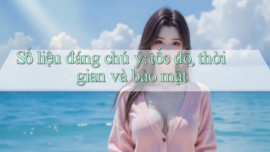 Số liệu đáng chú ý: tốc độ, thời gian và bảo mật Số liệu đáng chú ý: tốc độ, thời gian và bảo mật
