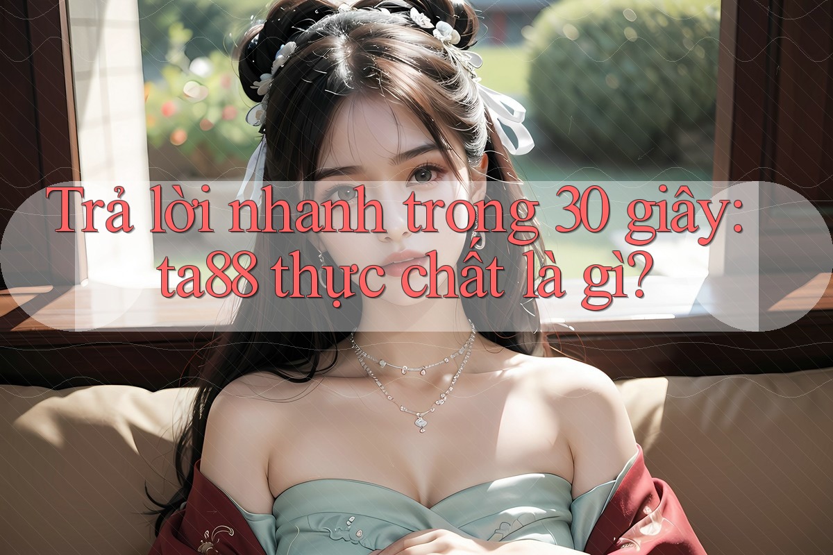 Trả lời nhanh trong 30 giây: ta88 thực chất là gì? Trả lời nhanh trong 30 giây: ta88 thực chất là gì?